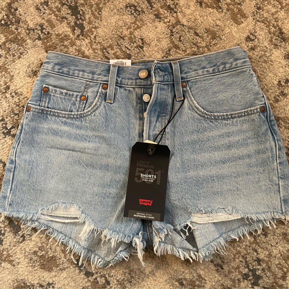 Levi’s 501 Denim ripped shorts